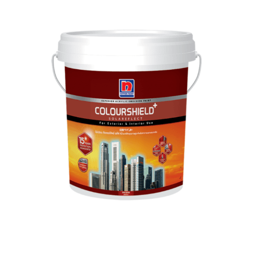 NIPPON สีน้ำภายนอก กึ่งเงา เบส A 2.5กล. Colourshield ขาว