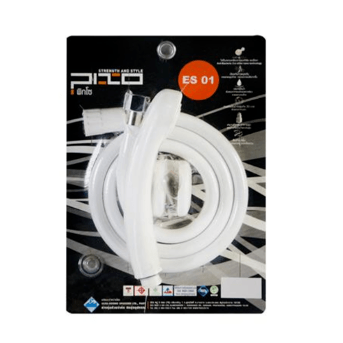 PIXO ชุดฝักบัวอาบน้ำใยแก้ว ES01 ขาว