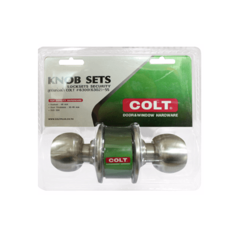 COLT ลูกบิดห้องน้ำ 6302 SS แผง (ฝาใหญ่)
