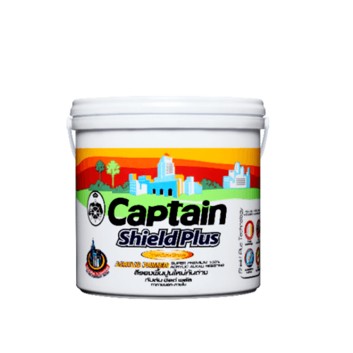CAPTAIN สีรองพื้นปูนใหม่ #1000 กล. สีขาว