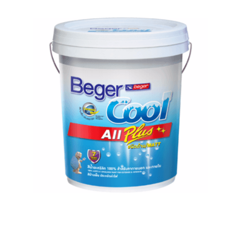 Beger สีรองพื้นปูนใหม่ เบเยอร์คูล ออล พลัส #6000 3.5ลิตร สูตรน้ำ