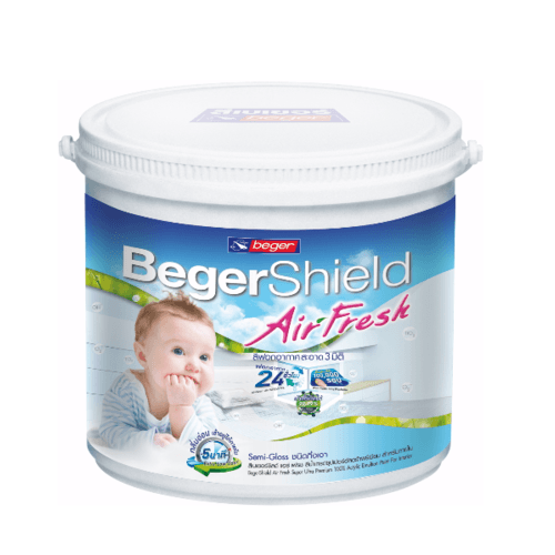 เบเยอร์ สีน้ำฟอกอากาศ ภายในกึ่งเงา Beger Shield Air Fresh