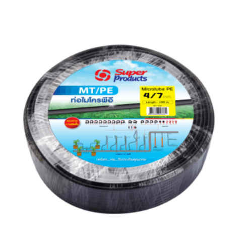 ទុយោ Micro PVC 4/7mm.x100m. MT/PE