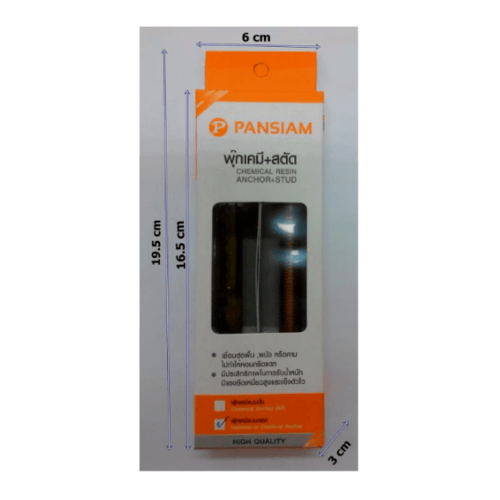 PANSIAM พุ๊กเคมีชนิดตอก+สตัด ขนาด M12x160