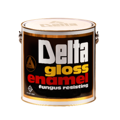 Delta สีเคลือบน้ำมัน เงา 604 แกลลอน สีน้ำตาลทอง