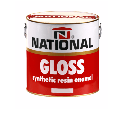 National สีเคลือบน้ำมัน เงา 333 แกลลอน สีดำ