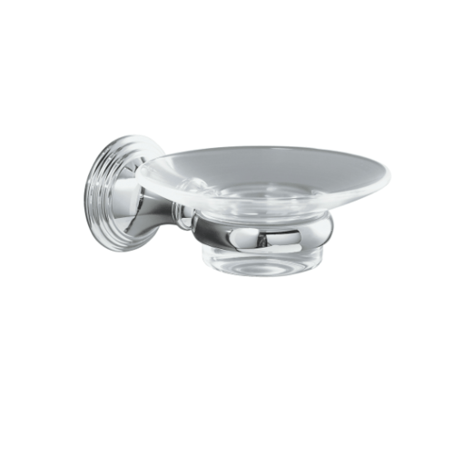 Kohler ที่ใส่สบู่ จานแก้ว รุ่น เดวอนไซร์ K-10560-CP สีทอง