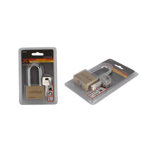 HAFELE กุญแจล็อคสายยูทองเหลือง ขนาด 45มม. สายยาว 482.01.983