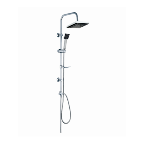 VERNO ชุดฝักบัวเรนชาวเวอร์ หัวเหลี่ยม สำหรับน้ำอุ่น VN-21204 สีโครเมี่ยม