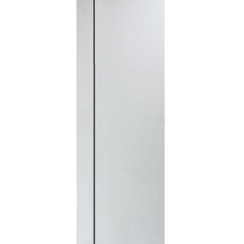 PEOPLE ประตู UPVC เซาะร่องดำ 70x200 cm.(เจาะ) MG1 สีขาว