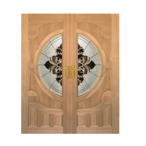 Masterdoors ประตูกระจกสยาแดง ขนาด 160x240 cm. VANDA-07 ธรรมชาติ