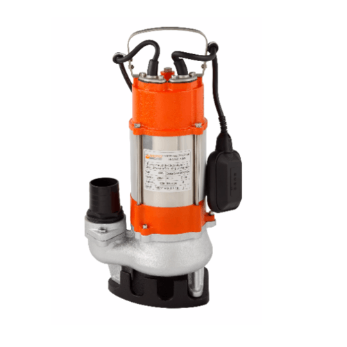 SUMOTO POMPA SUMOTO POMPA ปั๊มจุ่มน้ำเสีย 750 วัตต์ พร้อมลูกลอย, VORTEX750F VORTEX750F สีส้ม