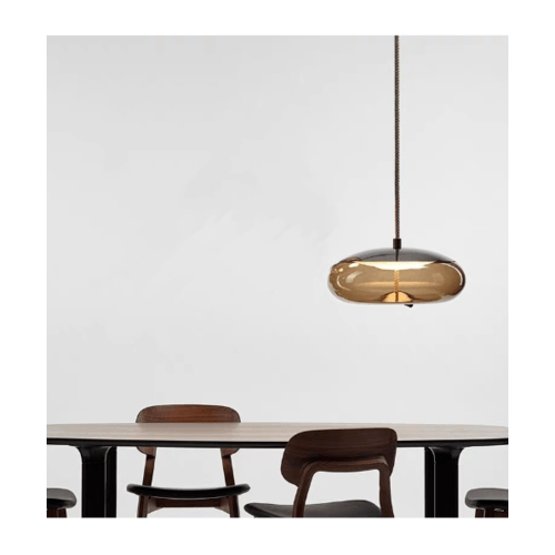 EILON โคมไฟแขวนกระจกลอฟท์ รุ่น ZS-047 สีเงิน