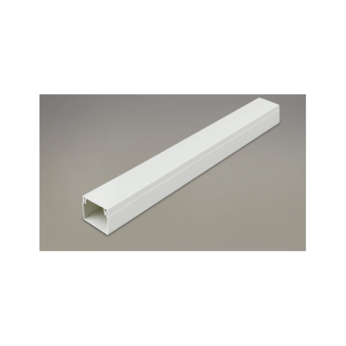 LUXUS รางร้อยสายโทรศัพท์ PVC พร้อมเทปกาว A-ECT-03 สีขาว