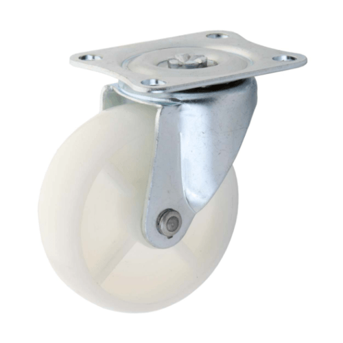 KAMPER ล้อ Nylon แป้นหมุน 50มม (2นิ้ว) รุ่น 2042-50 สีขาว
