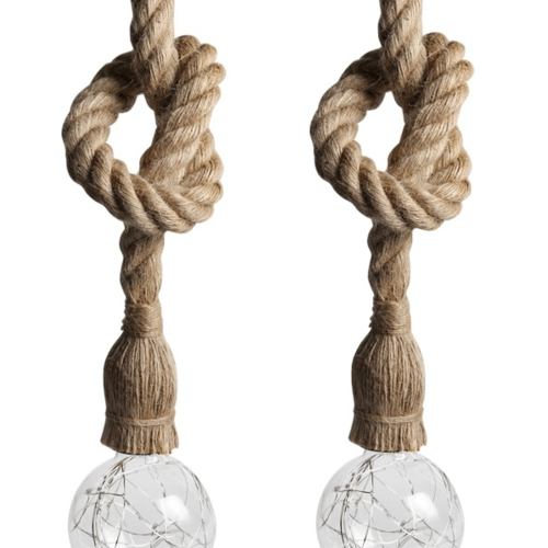 EILON ขั้วห้อยสายไฟ แบบเชือก GY-38 ยาว 100 ซม.สีน้ำตาลอ่อน