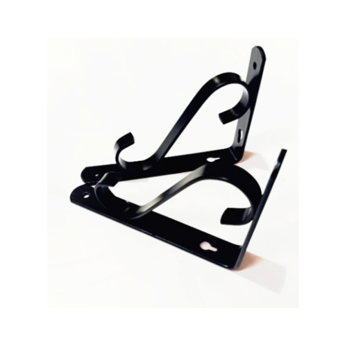 ฉากรับชั้นเหล็ก  PQS-TJ2126 19*2.5*24cm สีดำ