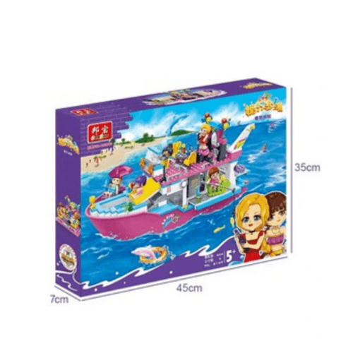 Sanook&Toys ชุดบล็อกตัวต่อ 6149 สีชมพู