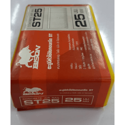 BISON ตะปูมีหัวใช้ยิงคอนกรีตST25(1000 นัด) ST25 สีโครเมี่ยม