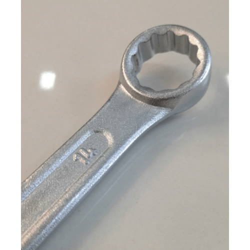 BAUM ประแจแหวนข้างปากตาย  14mm. (Carbon-Steel)