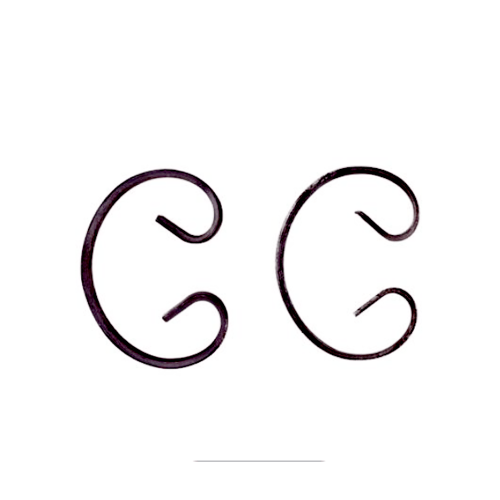 ลายเหล็กดัด ตัวโค้ง ขนาด 160x100 มม.