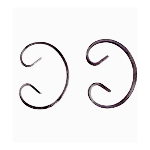 ลายเหล็กดัด ตัวโค้ง ขนาด 160x100 มม.