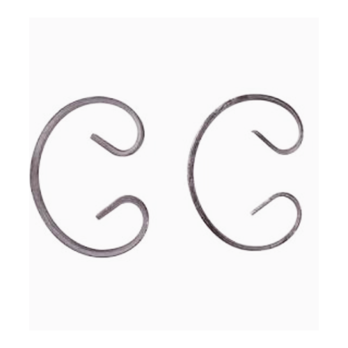 ลายเหล็กดัด ตัวโค้ง ขนาด 160x100 มม.