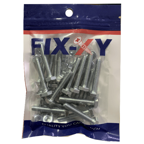 สกรูเกลียวมิล 1/4x1.1/2 รุ่น EF-013 (20ชิ้น/แพ็ค) FIX-XY
