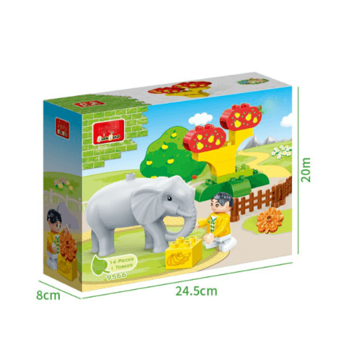 Sanook&Toys ของเล่นบล็อกตัวต่อชุดใหญ่ Elephant 9566