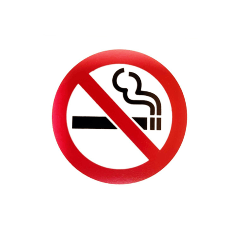 ป้ายPP SGB1101-07 ห้ามสูบบุหรี่ ขนาด 10x10 ซม.