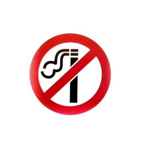 ป้ายPP SGB1101-07 ห้ามสูบบุหรี่ ขนาด 10x10 ซม.