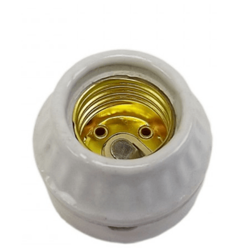 SENTOSHI ขั้วแป้น E-27 กระเบื้อง สีขาว