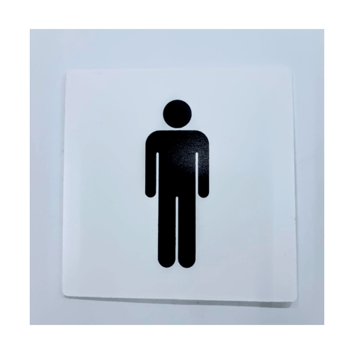 ป้ายPP SGB1101-03 ห้องน้ำชาย ขนาด 10x10 ซม.
