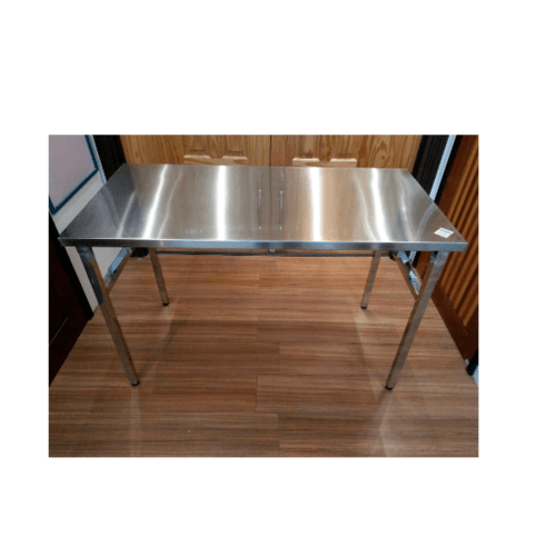 โต๊ะพับอเนกประสงค์สเตนเลส PQS-A002 ขนาด 75x60x120 cm.