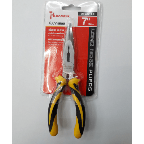 HUMMER คีมปากแหลม รุ่น JR-QZ014-S 7นิ้ว