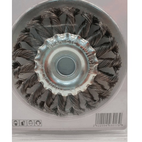 แปรงลวดเหล็กแบบแบนถักเปีย HM-TS4 ขนาด 4