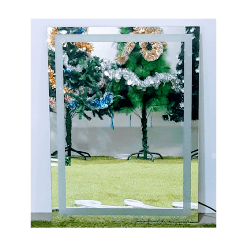 NICE กระจกเงาแบบมีไฟ LED ขนาด 100x118 cm. F1000 สีขาว
