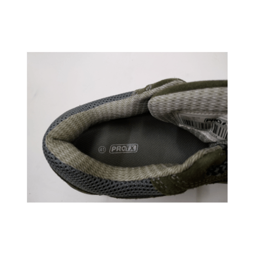 รองเท้าเซฟตี้ #41 พื้น PU รุ่น BA-128 สีเขียว PROTX