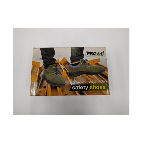 รองเท้าเซฟตี้ #41 พื้น PU รุ่น BA-128 สีเขียว PROTX