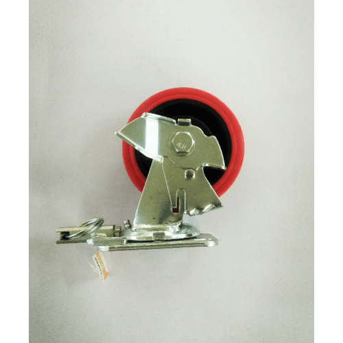 KAMPER ลูกล้อโพลียูรีเทน (PU) แป้นหมุน - มีเบรค รุ่น 1014-125B