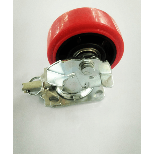 KAMPER ลูกล้อโพลียูรีเทน (PU) แป้นหมุน - มีเบรค รุ่น 1014-125B