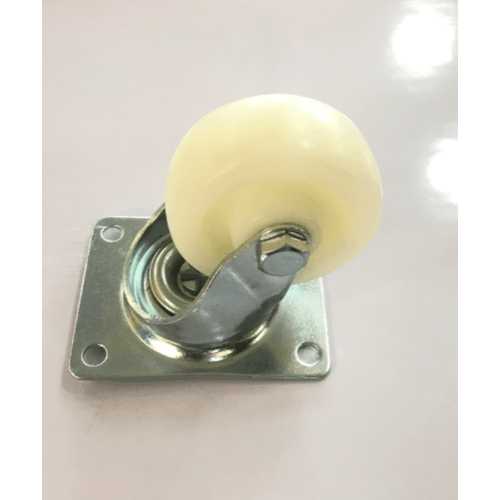 KAMPER ล้อ Nylon แป้นหมุน 65มม (2.5นิ้ว) รุ่น 2042-65 สีขาว
