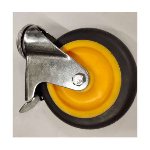 KAMPER ล้อ TPR เกลียวใน มีเบรค 3นิ้ว (75มม) รุ่น 3036-75B