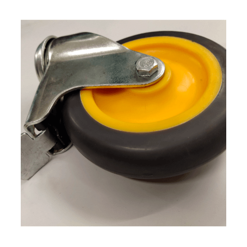 KAMPER ล้อ TPR เกลียวใน มีเบรค 3นิ้ว (75มม) รุ่น 3036-75B