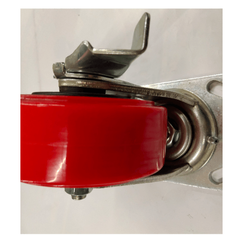 KAMPER ลูกล้อโพลียูรีเทน (PU) แป้นหมุน - มีเบรค รุ่น 1013-125B