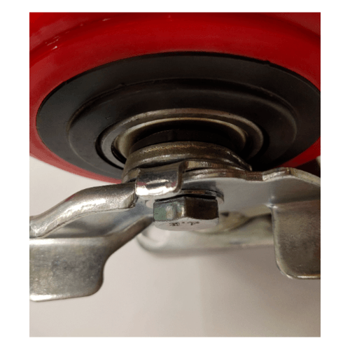 KAMPER ลูกล้อโพลียูรีเทน (PU) แป้นหมุน - มีเบรค รุ่น 1013-125B