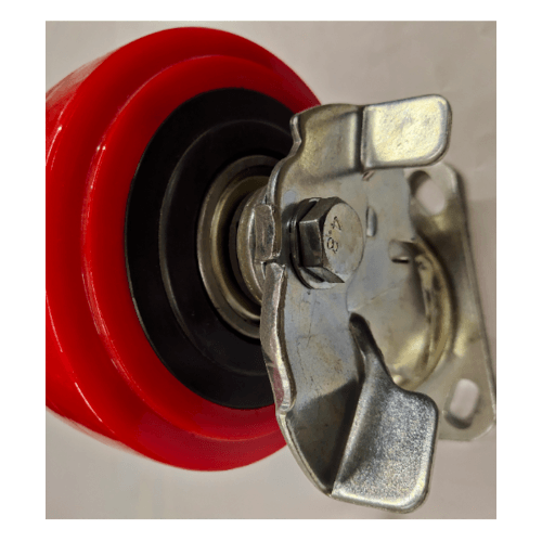 KAMPER ลูกล้อโพลียูรีเทน (PU) แป้นหมุน - มีเบรค รุ่น 1013-125B