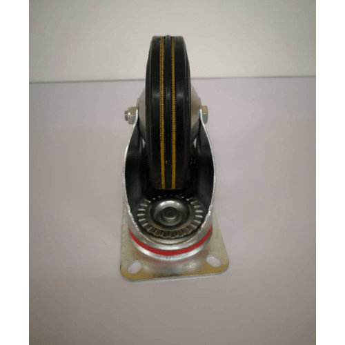 KAMPER ล้อยางแป้น มีเบรค 6นิ้ว (160มม) รุ่น 1013160