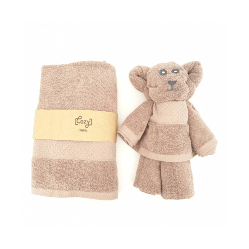 COZY ผ้าขนหนู รุ่น BQ007-BR ขนาด 70x140 ซม. สีน้ำตาล