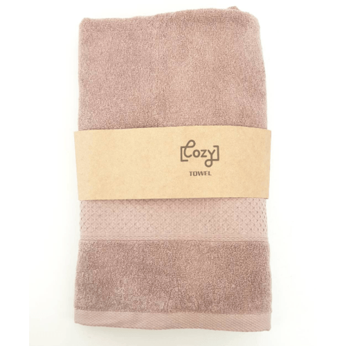 COZY ผ้าขนหนู รุ่น BQ007-BR ขนาด 70x140 ซม. สีน้ำตาล